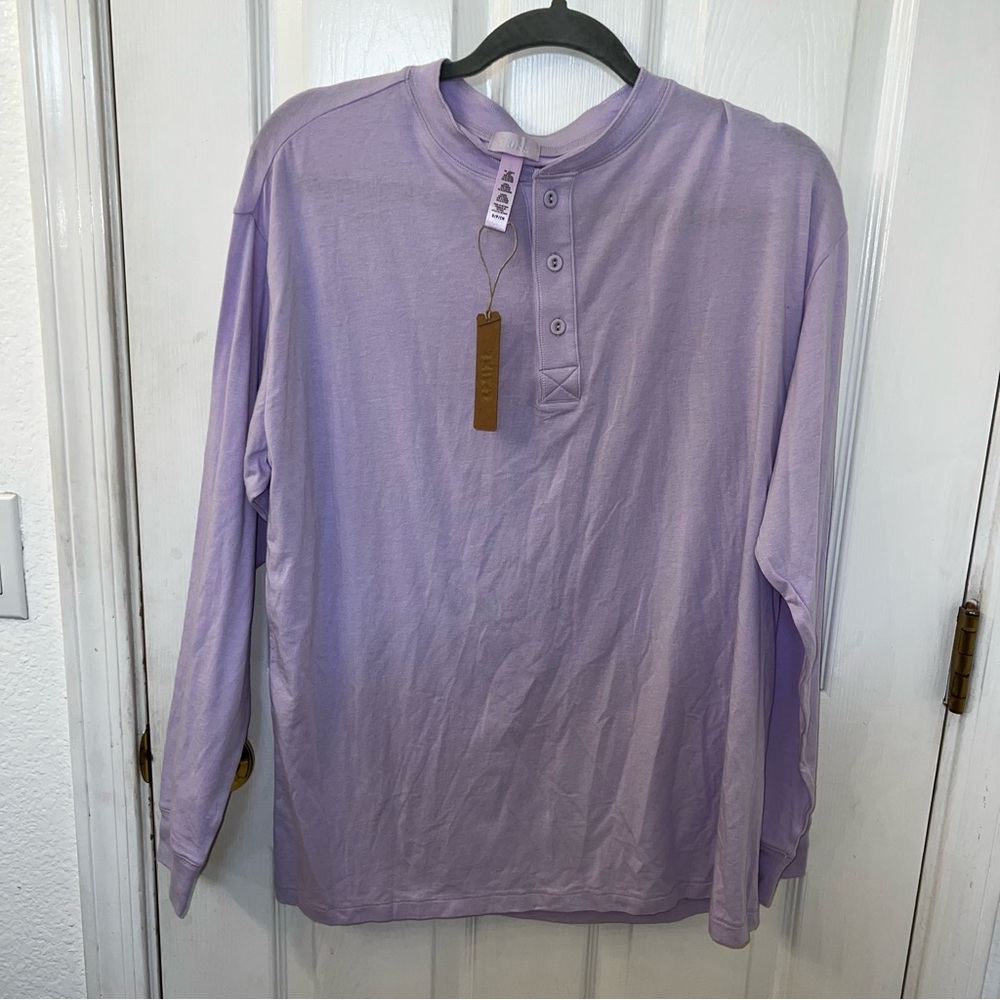 Skims boyfriend long sleeve Henley